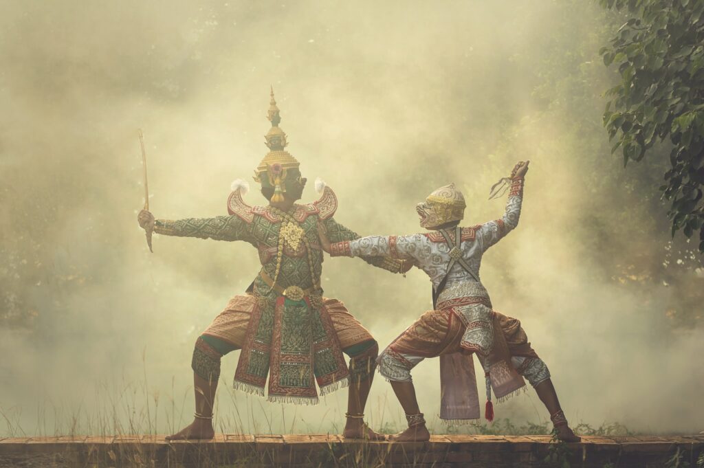 Khon, pantomime performances action of Thailand, a kind of Thai drama, Hanuman Monkey