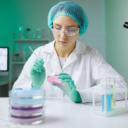 Woman Working in Pharmaceutical Laboratory